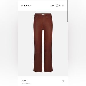 FRAME The Leather Reboot Crop